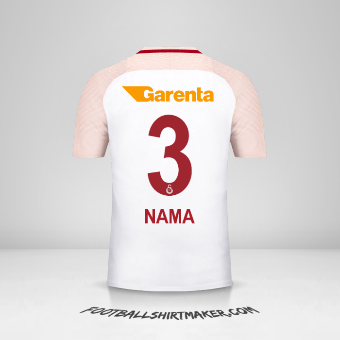 Jersey Galatasaray SK 2017/18 Alternatif -  nama - 3