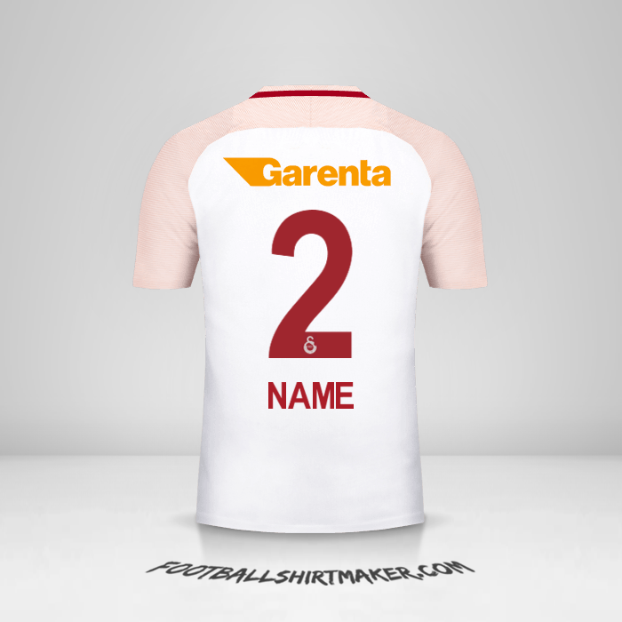 Trikot Galatasaray SK 2017/18 Auswärts -  name - 2