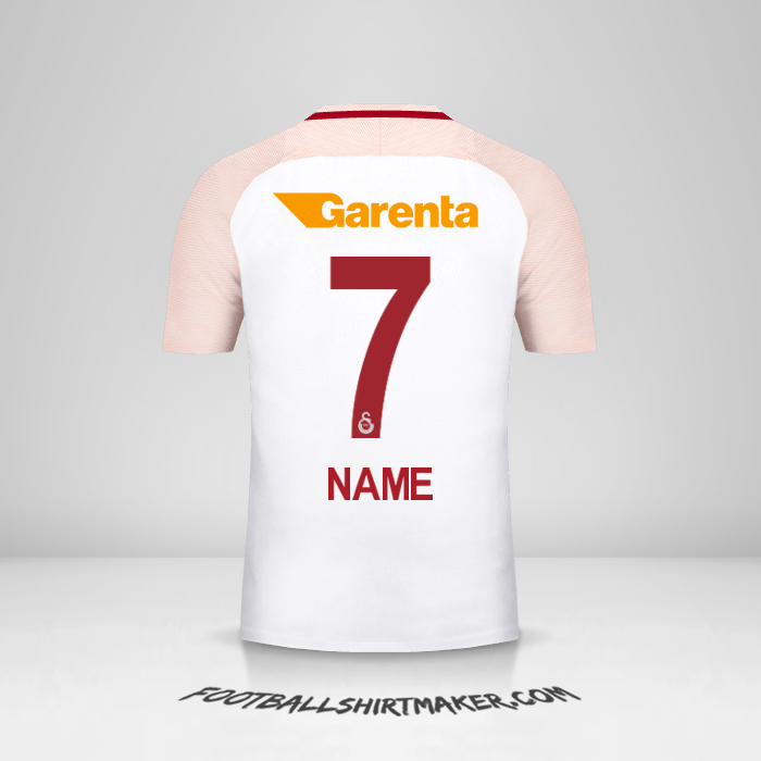 Trikot Galatasaray SK 2017/18 Auswärts -  name - 7