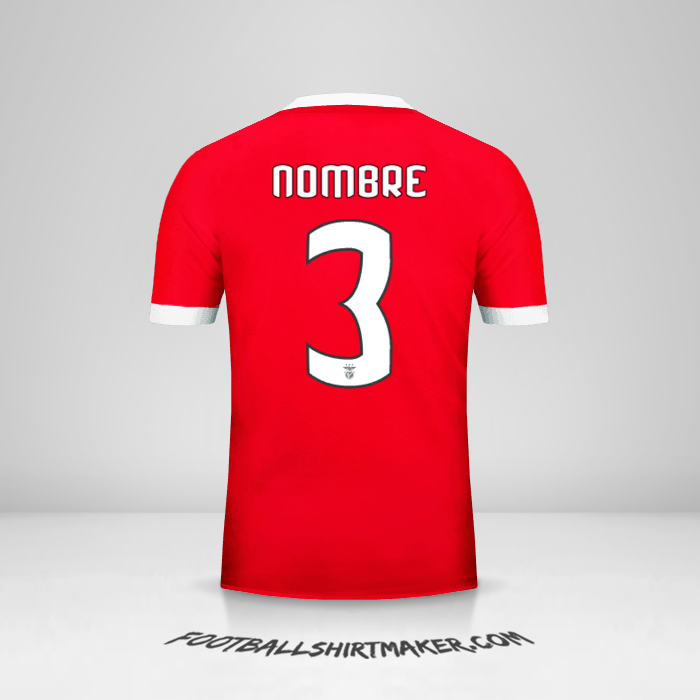 Jersey SL Benfica Cup 2017/18 -  nombre - 3