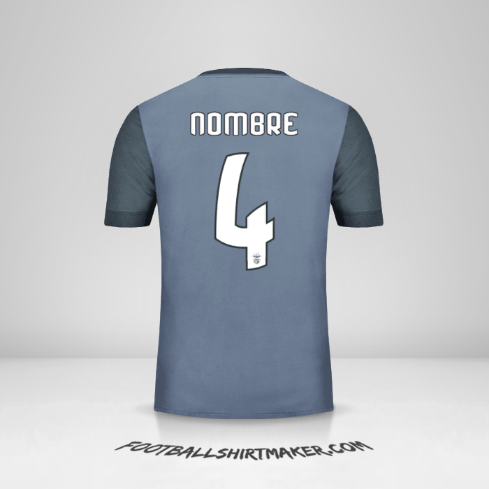 Jersey SL Benfica Cup 2017/18 Visita -  nombre - 4