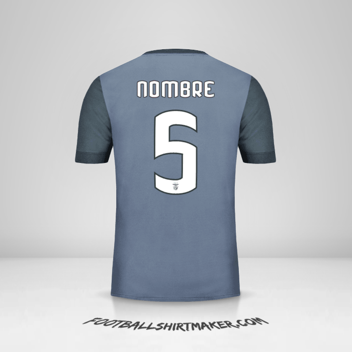 Jersey SL Benfica Cup 2017/18 Visita -  nombre - 5