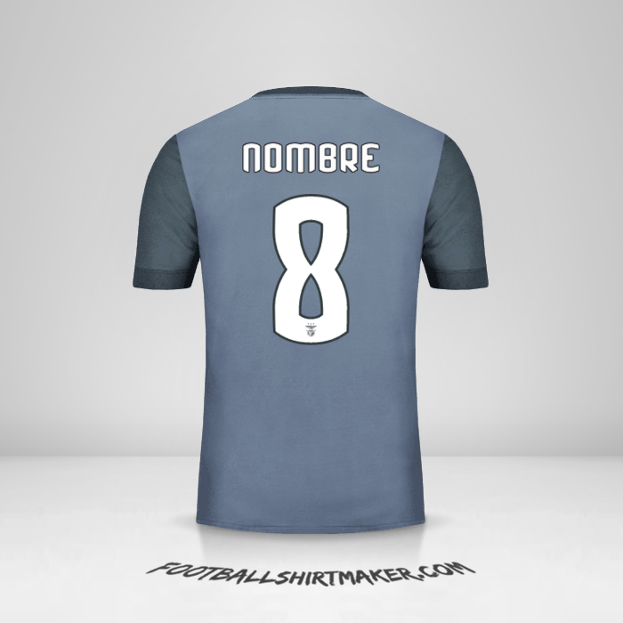 Jersey SL Benfica Cup 2017/18 Visita -  nombre - 8