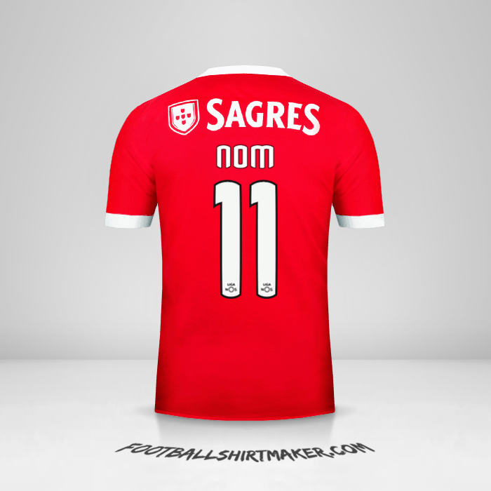 Maillot SL Benfica 2017/18 -  nom - 11