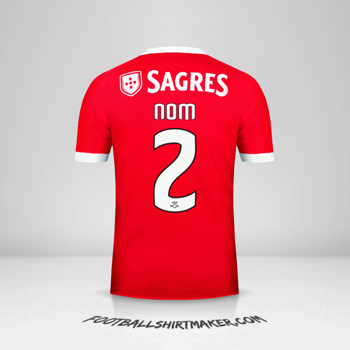Maillot SL Benfica 2017/18 -  nom - 2