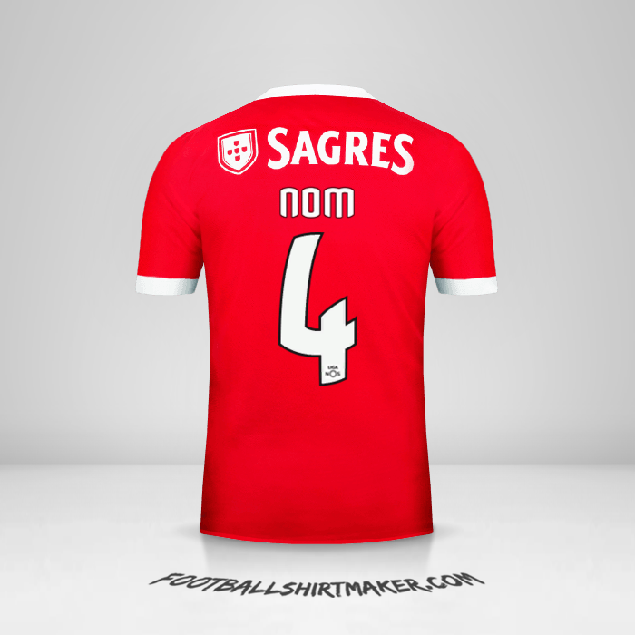Maillot SL Benfica 2017/18 -  nom - 4