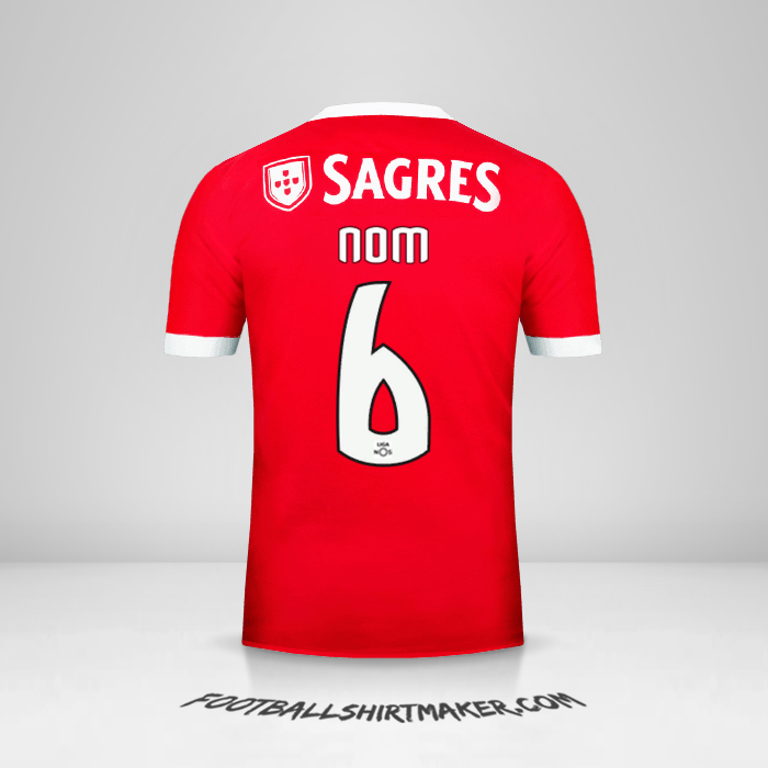 Maillot SL Benfica 2017/18 -  nom - 6
