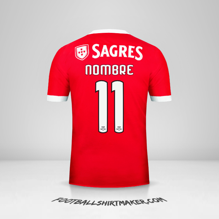 Camiseta SL Benfica 2017/18 -  nombre - 11