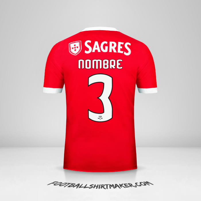 Jersey SL Benfica 2017/18 -  nombre - 3