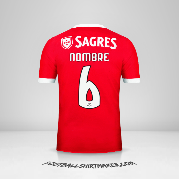 Jersey SL Benfica 2017/18 -  nombre - 6