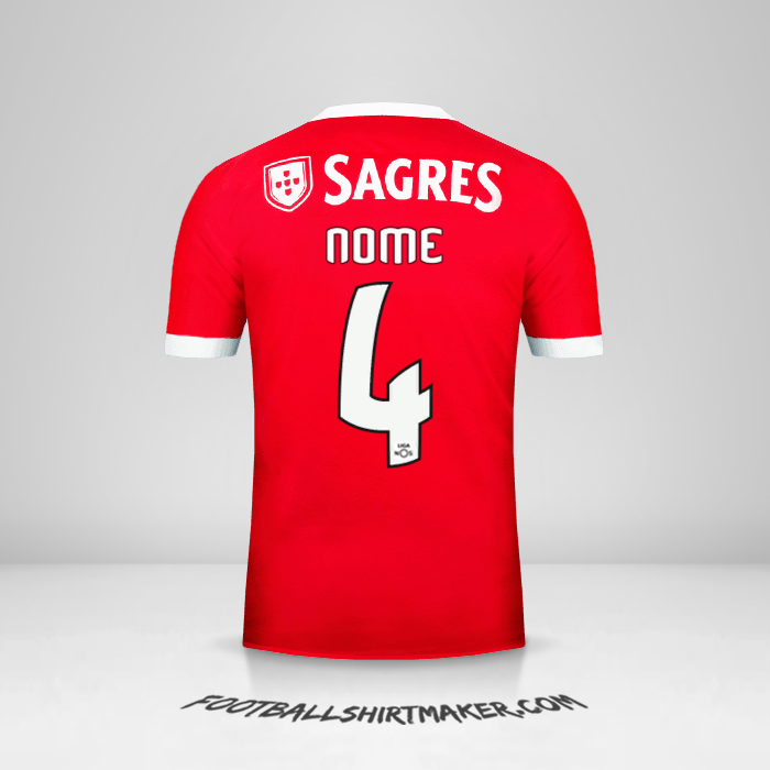Camisa SL Benfica 2017/18 -  nome - 4