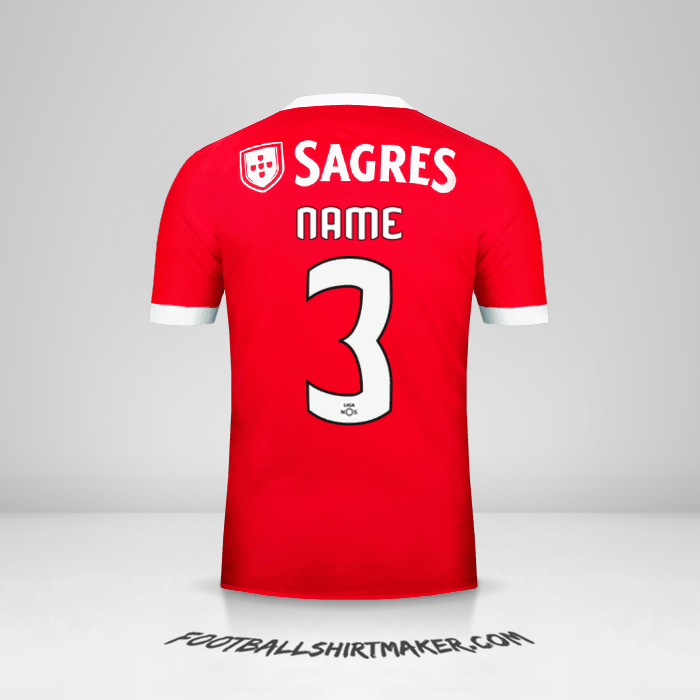Shirt SL Benfica 2017/18 -  name - 3