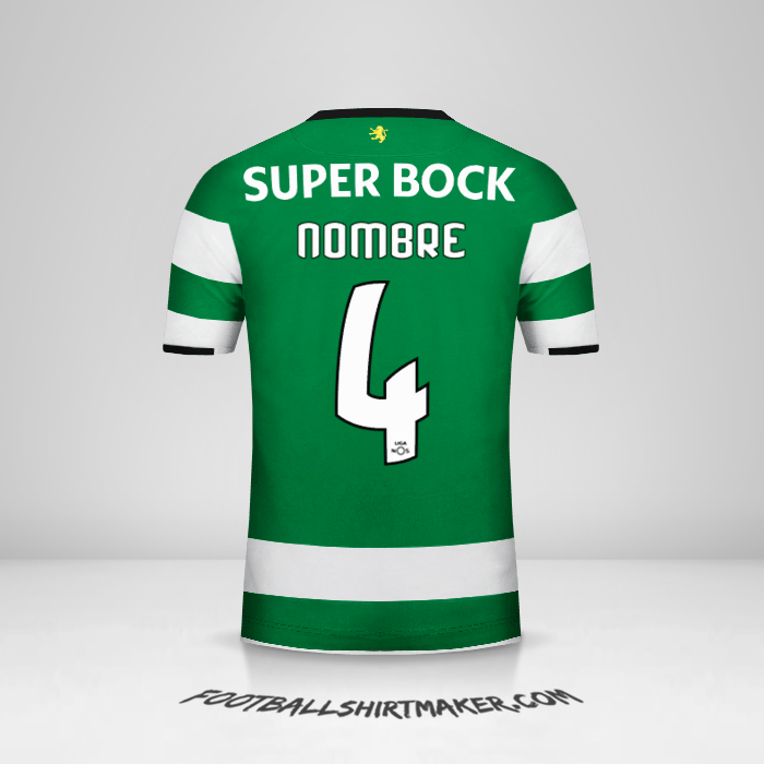 Jersey Sporting Clube 2017/18 -  nombre - 4