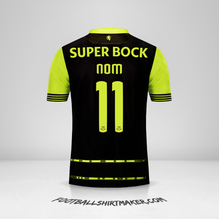 Maillot Sporting Clube 2017/18 Extérieur -  nom - 11