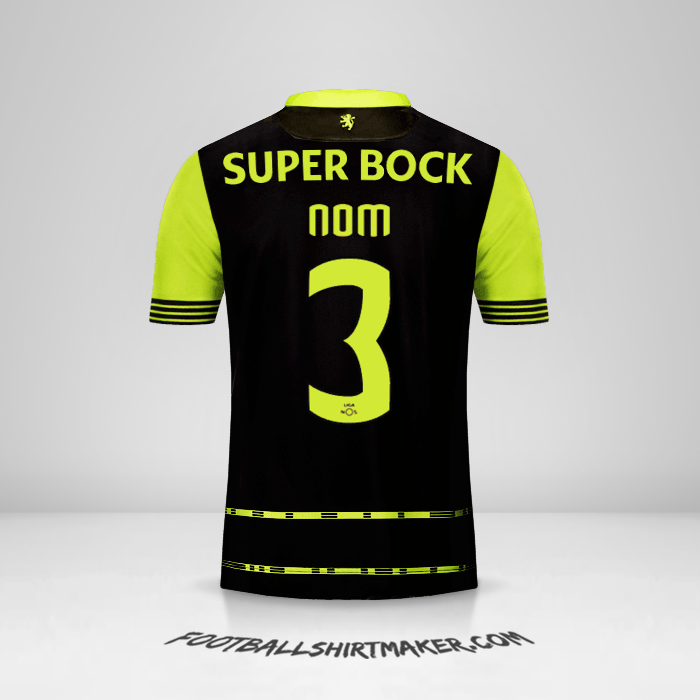 Maillot Sporting Clube 2017/18 Extérieur -  nom - 3