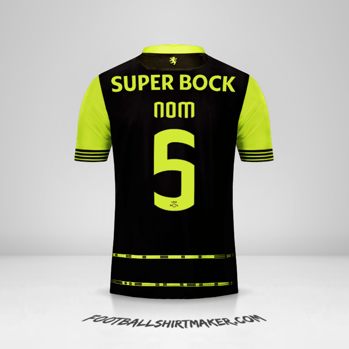Maillot Sporting Clube 2017/18 Extérieur -  nom - 5