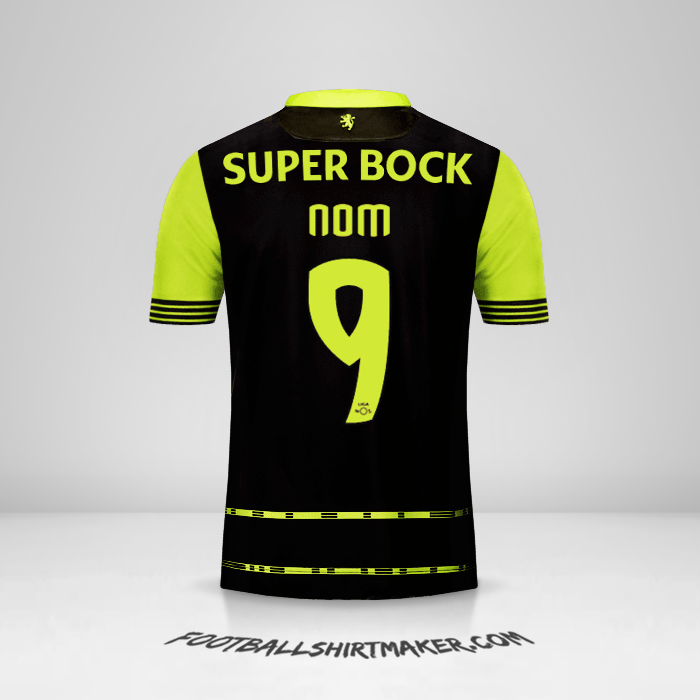 Maillot Sporting Clube 2017/18 Extérieur -  nom - 9