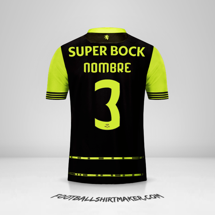 Jersey Sporting Clube 2017/18 Visita -  nombre - 3