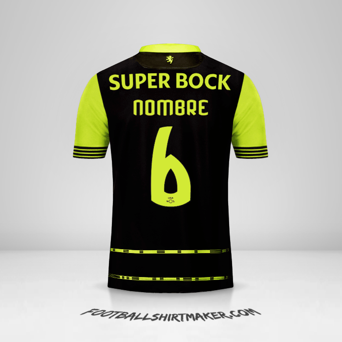 Camiseta Sporting Clube 2017/18 Visita -  nombre - 6