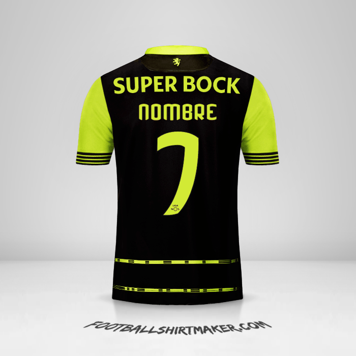 Camiseta Sporting Clube 2017/18 Visita -  nombre - 7