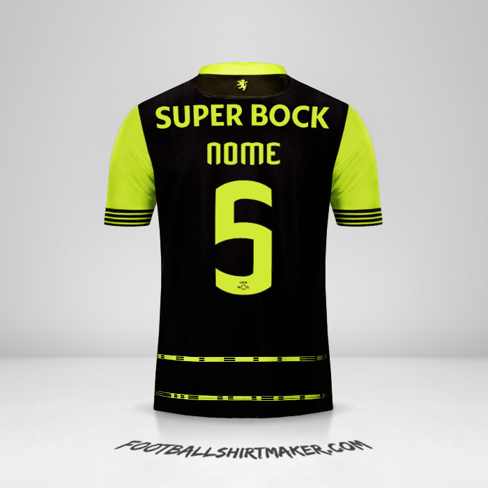 Maglia Sporting Clube 2017/18 Seconda -  nome - 5