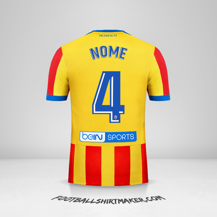 Camisa Valencia CF 2017/18 Alternativa -  nome - 4