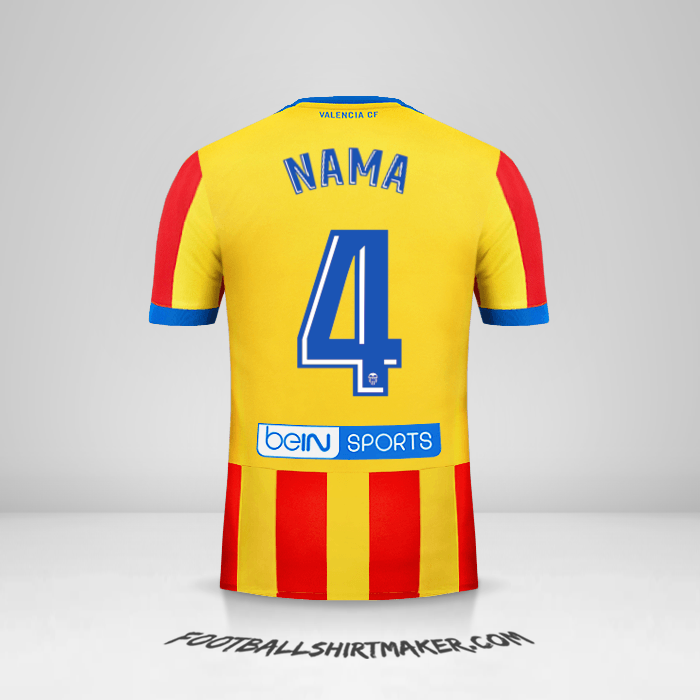 Jersey Valencia CF 2017/18 Alternatif -  nama - 4
