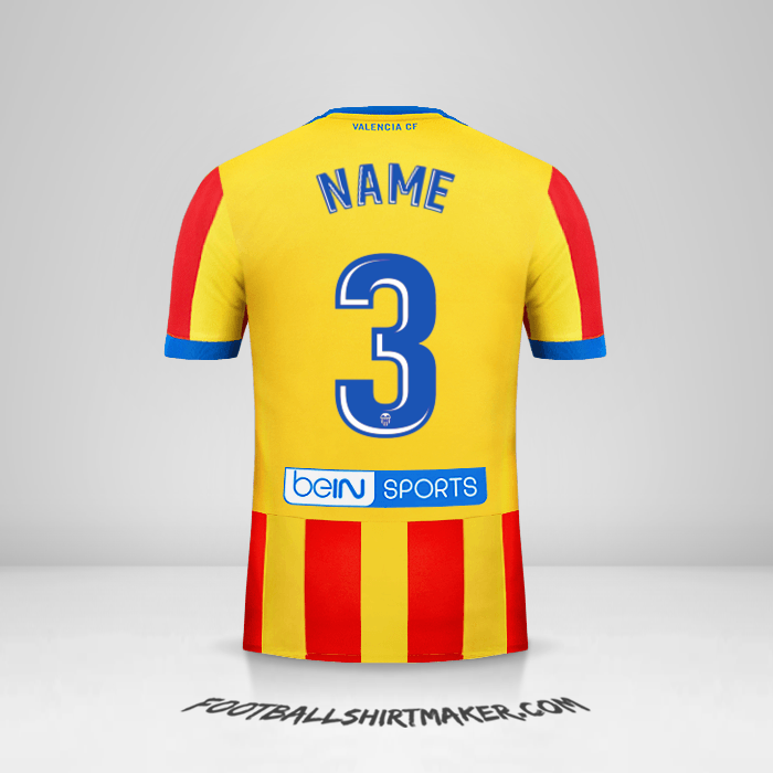 Shirt Valencia CF 2017/18 Away -  name - 3