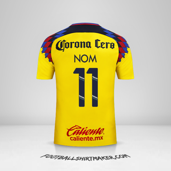 Maillot Club America 2017/18 Troisième -  nom - 11