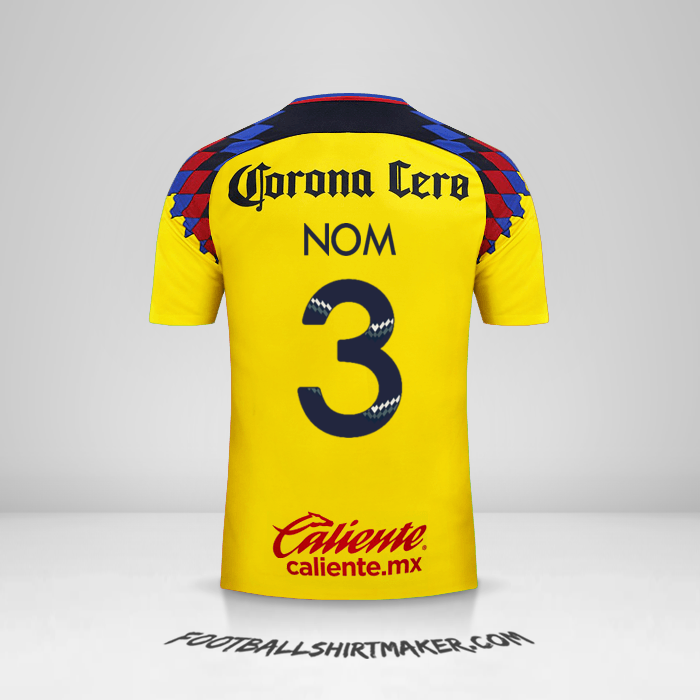 Maillot Club America 2017/18 Troisième -  nom - 3