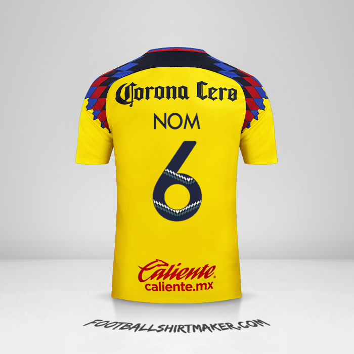 Maillot Club America 2017/18 Troisième -  nom - 6