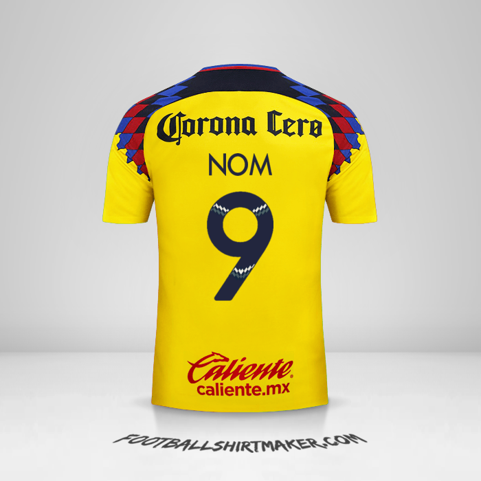 Maillot Club America 2017/18 Troisième -  nom - 9