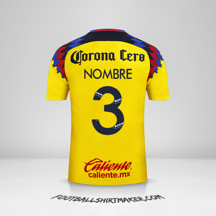 Jersey Club America 2017/18 Tercera -  nombre - 3