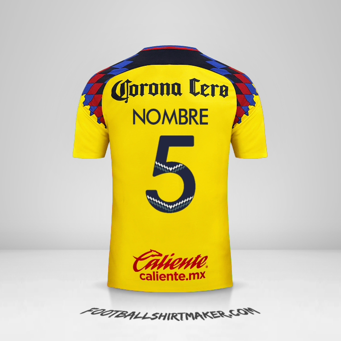 Jersey Club America 2017/18 Tercera -  nombre - 5