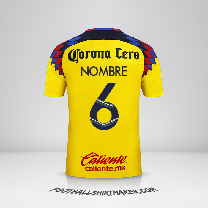 Jersey Club America 2017/18 Tercera -  nombre - 6