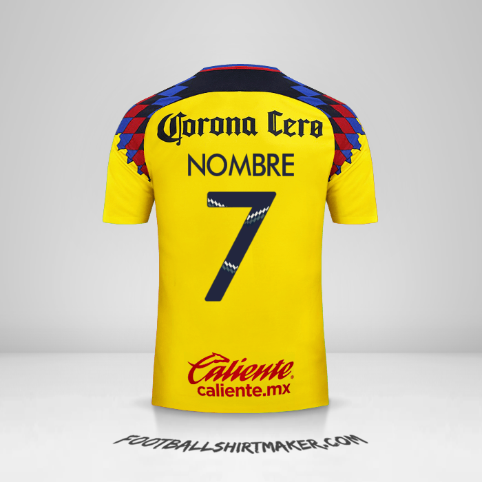 Camiseta Club America 2017/18 Tercera -  nombre - 7