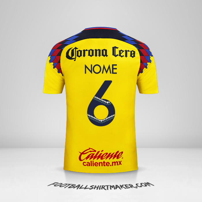 Camisola Club America 2017/18 Terceira -  nome - 6