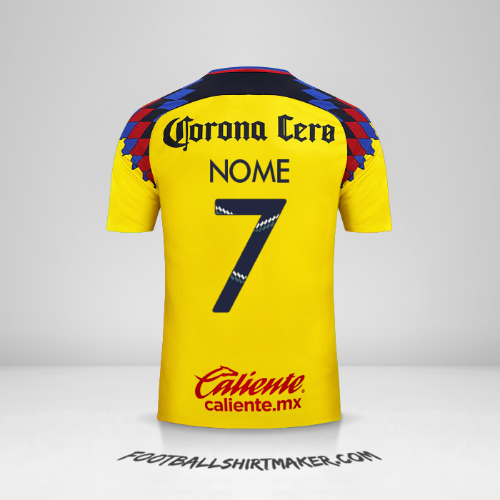 Camisa Club America 2017/18 Terceira -  nome - 7