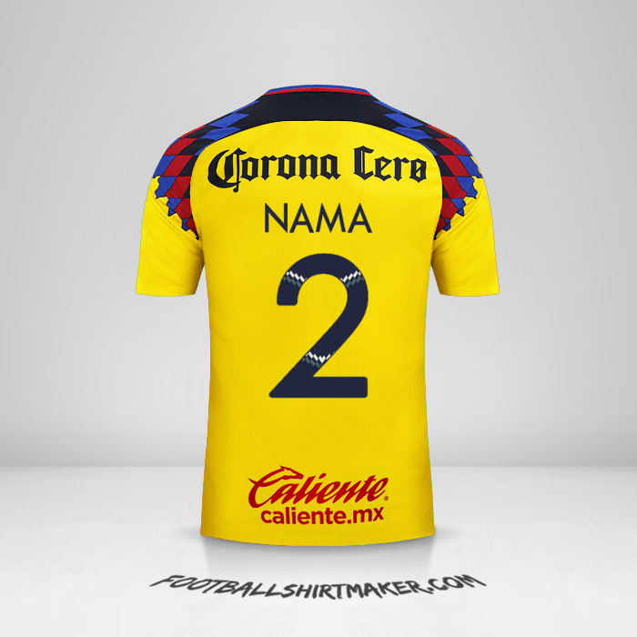 Jersey Club America 2017/18 Ketiga -  nama - 2