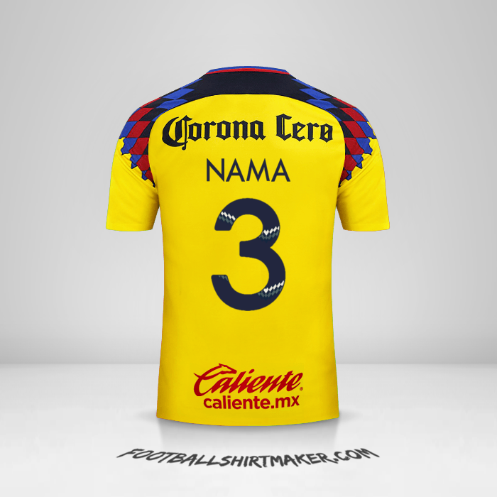 Jersey Club America 2017/18 Ketiga -  nama - 3