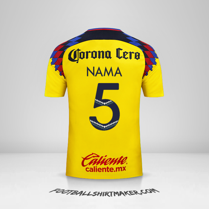 Jersey Club America 2017/18 Ketiga -  nama - 5