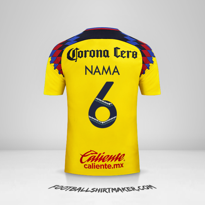Jersey Club America 2017/18 Ketiga -  nama - 6