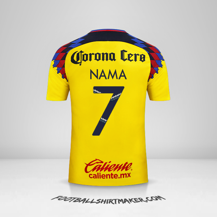 Jersey Club America 2017/18 Ketiga -  nama - 7