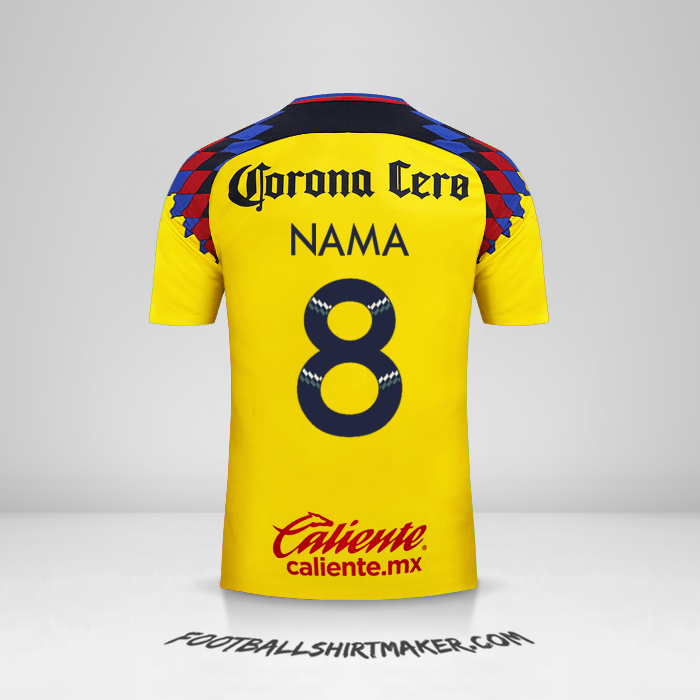 Jersey Club America 2017/18 Ketiga -  nama - 8