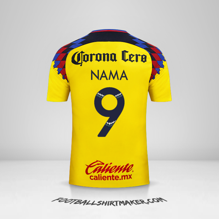 Jersey Club America 2017/18 Ketiga -  nama - 9