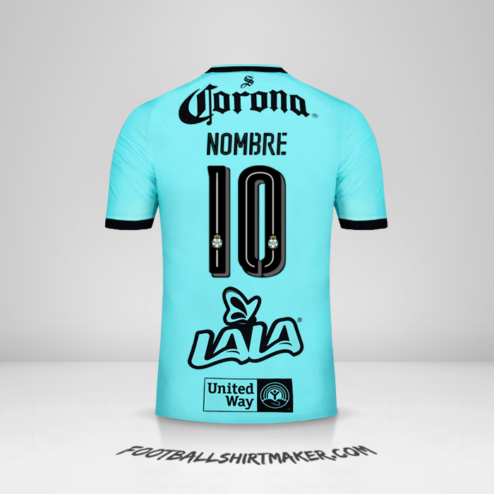 Jersey Santos Laguna 2017/18 Tercera -  nombre - 10