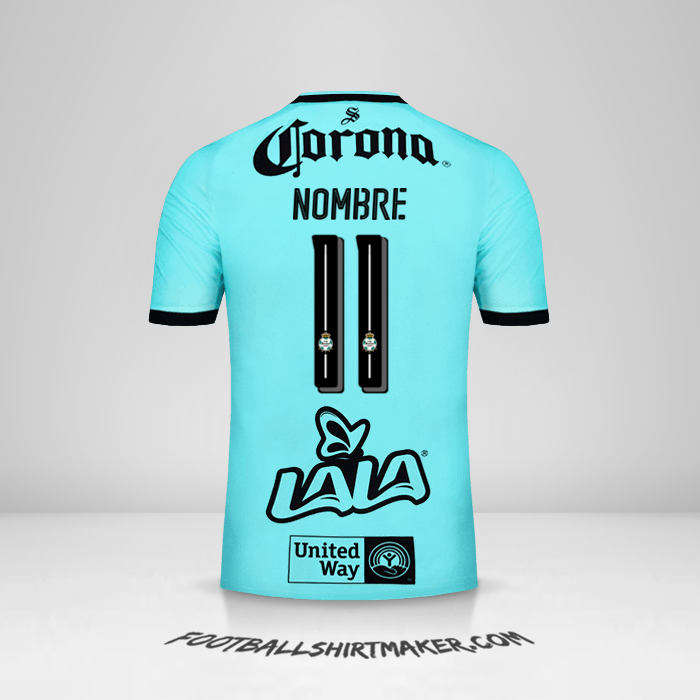Camiseta Santos Laguna 2017/18 Tercera -  nombre - 11