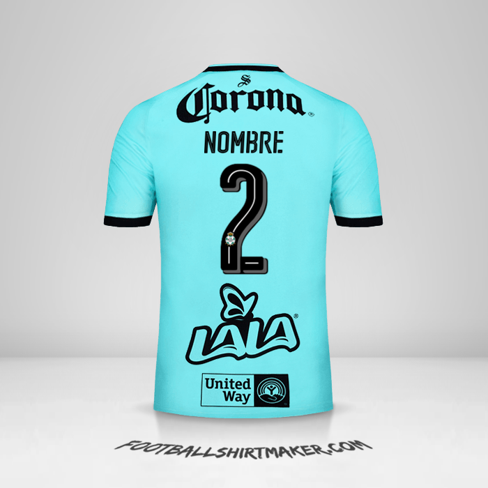 Jersey Santos Laguna 2017/18 Tercera -  nombre - 2