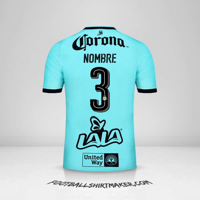 Camiseta Santos Laguna 2017/18 Tercera -  nombre - 3
