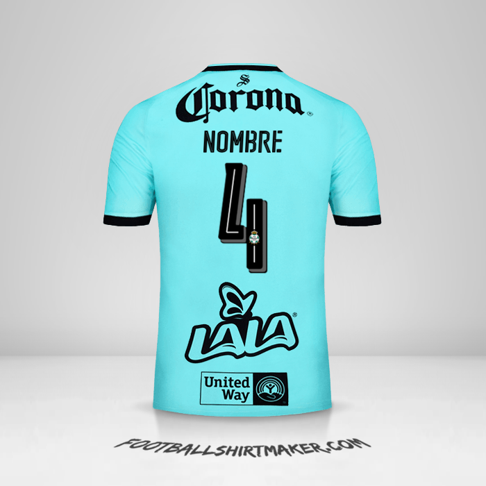 Camiseta Santos Laguna 2017/18 Tercera -  nombre - 4